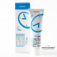 Зубная паста Fresh O'Clock Натуральная Профилактика кариеса и свежесть дыхания 90 мл - Интернет магазин парфюмерии и косметики "Aromabufet", Екатеринбург