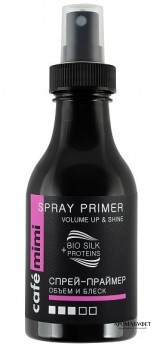 Спрей-праймер укладка для волос Cafe Mimi Кафе Объем и блеск 150 мл - Интернет магазин парфюмерии и косметики "Aromabufet", Екатеринбург